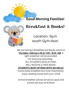 Breakfast and Books. February 19, 2026