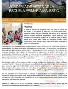 October Social Emotional Newsletter: Work Hard