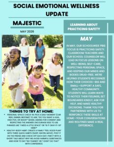 Social and Emotional Wellness flyer for May 2026